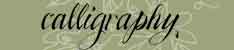 calligraphy